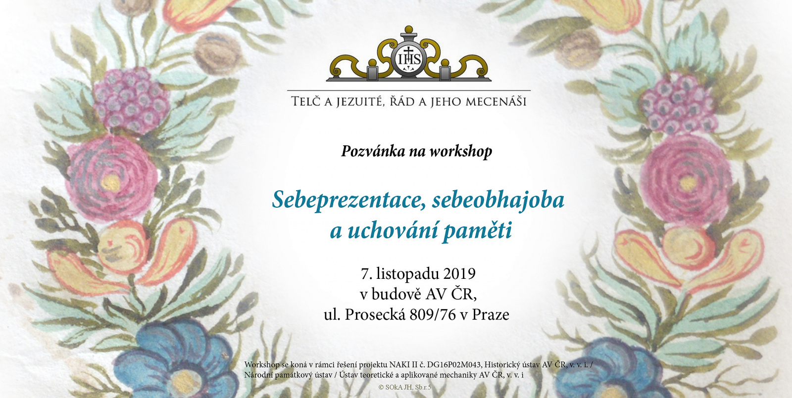 Workshop "Sebeprezentace, sebeobhajoba a uchování paměti"